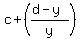 c%2B%28%28d-y%29%2Fy%29