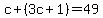 c%2B%283c%2B1%29=49