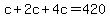 c%2B2c%2B4c=420