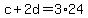 c%2B2d=3%2A24
