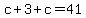 c%2B3%2Bc=41