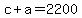 c%2Ba=2200