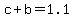 c%2Bb=1.1