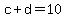 c%2Bd=10