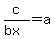 c%2F%28bx%29=a