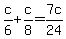 c%2F6%2Bc%2F8+=+7c%2F24