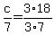 c%2F7=3%2A18%2F%283%2A7%29