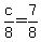 c%2F8+=+7%2F8