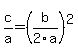 c%2Fa=%28b%2F2a%29%5E2