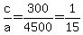 c%2Fa+=+300%2F4500+=+1%2F15