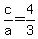 c%2Fa+=+4%2F3