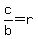 c%2Fb+=+r