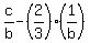 c%2Fb+-+%282%2F3%29%281%2Fb%29