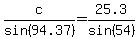 c%2Fsin%2894.37%29=25.3%2Fsin%2854%29