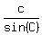 c%2Fsin%28C%29