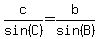 c%2Fsin%28C%29+=+b%2Fsin%28B%29