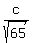 c%2Fsqrt%2865%29