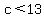 c%3C13
