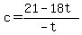 c=%2821-18t%29%2F%28-t%29