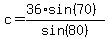 c=%2836%2Asin%2870%29%29%2Fsin%2880%29