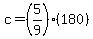 c=%285%2F9%29+%28180%29