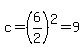 c=%286%2F2%29%5E2=9