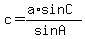 c=%28a%2AsinC%29%2F%28sinA%29