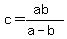 c=%28ab%29%2F%28a-b%29