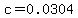 c=+0.0304+