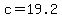 c=+19.2