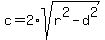 c=+2%2Asqrt%28r%5E2-d%5E2%29
