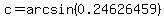 c=+arcsin%280.24626459%29