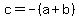 c=-%28a%2Bb%29