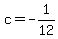 c=-1%2F12