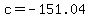 c=-151.04