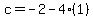 c=-2-4%281%29
