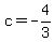 c=-4%2F3
