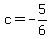 c=-5%2F6