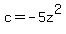 c=-5z%5E2
