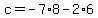 c=-7%2A8-2%2A6