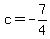 c=-7%2F4