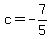 c=-7%2F5