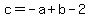 c=-a%2Bb-2
