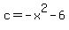 c=-x%5E2-6%29