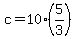 c=10%285%2F3%29