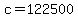 c=122500