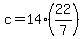 c=14%2A%28+22%2F7%29