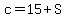 c=15%2BS