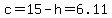 c=15-h=6.11
