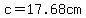 c=17.68cm